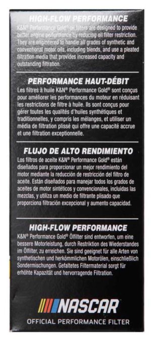 Chrysler 200 Oil Filter - K&N Engineering - Performance - `11-`13
